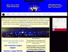 Tablet Screenshot of deltonbowling.com